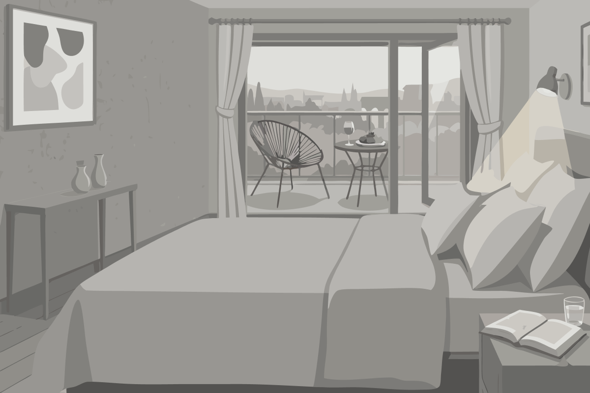 One-Bedroom Ambassador King Suite with Sofa Bed